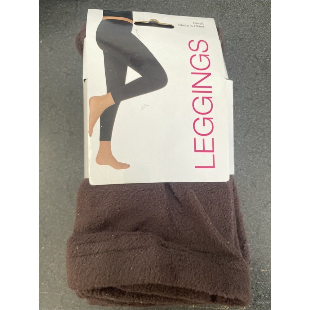 Brown Women's Leggings Brown Small Soft New Footless